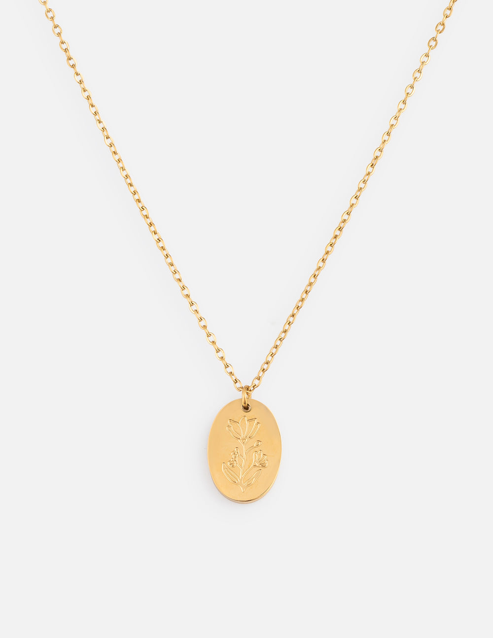 Wildflower Oval Link Necklace